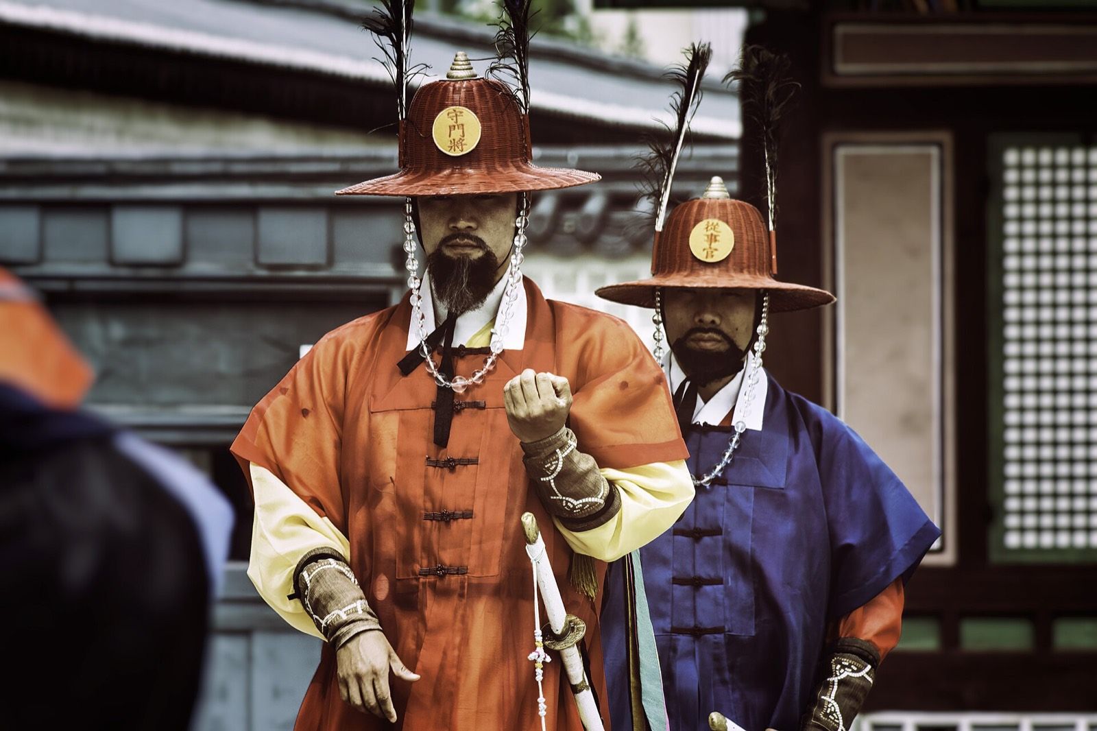 Royal guard changing ceremony at Gyeongbokgung Palace, Seoul